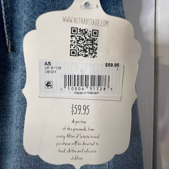 Altar'd State Blue Denim Skirt - Picture 3 of 7